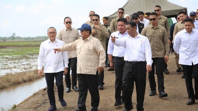 Presiden Prabowo dan Mentan Amran Pimpin Tanam Padi Serentak di 14 Provinsi