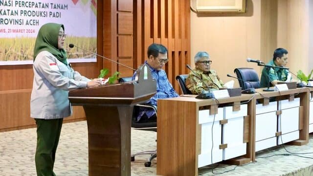 Sinergi Kementan, TNI dan Pemda Tingkatkan Produktivitas Padi di Aceh