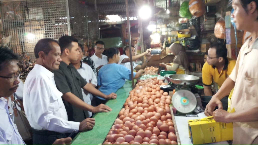 Kepala BKP Kementan Sidak ke Pasar Mandiri Sako Perumnas Palembang