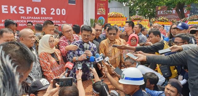Minggu Pagi, Mentan Syahrul Lepas Ekspor Produk Peternakan