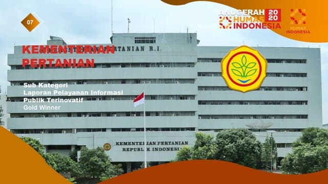 Kementan Raih Dua Penghargaan Tertinggi pada Anugerah Humas Indonesia 2021
