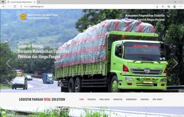 BKP Kementan Luncurkan Website Logistik Pangan