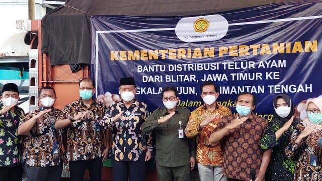 Selamatkan Harga Telur, Kementan Fasilitasi Distribusi Telur Peternak Blitar ke Maluku dan Kalteng