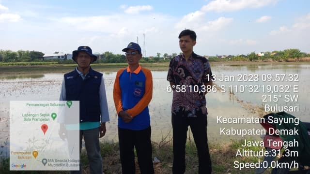 Respon Cepat Kementan Lakukan Penanganan Banjir di Areal Persawahan Kabupaten Demak, Provinsi Jawa Tengah