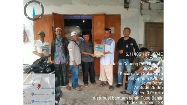 Kades-Poktan Apresiasi Pendistribusian Bantuan Benih Korban Banjir Bekasi