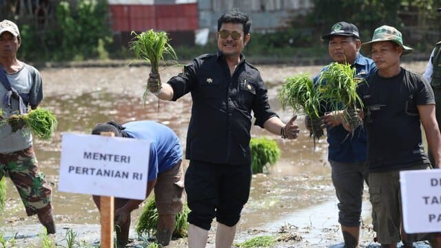 Percepatan Tanam Padi di Gowa, Mentan SYL Minta Daerah Perkuat Pangan Nasional Hadapi El Nino