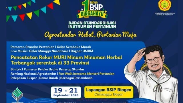 Kementan Gelar Gebyar Agrostandar Selama 3 Hari di Bogor