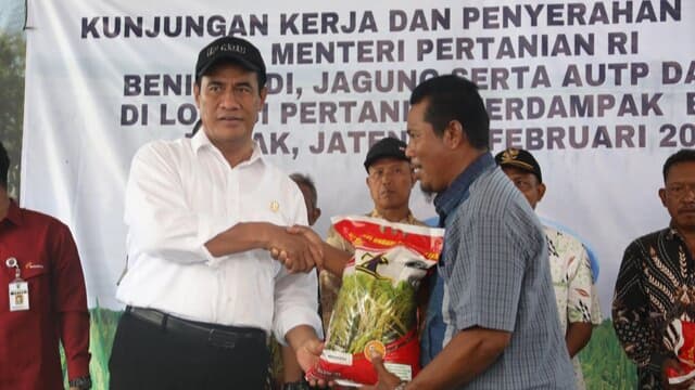 Salurkan Bantuan Secara Cepat, Masyarakat Demak Sampaikan Terima Kasih Kepada Mentan Amran