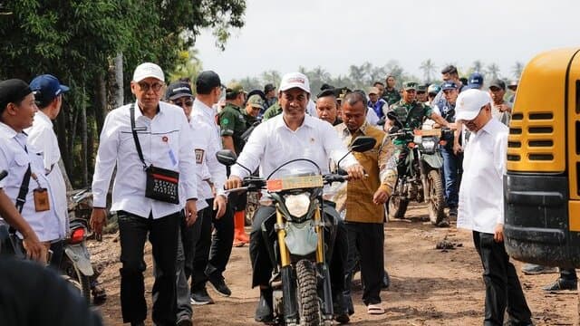 Mentan Amran Kunker di Sumsel, Kejar Produksi Pangan melalui Optimalisasi Lahan Rawa