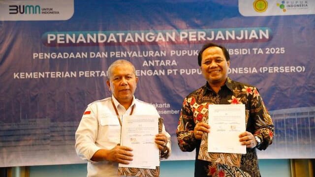 Kementan Dan Pupuk Indonesia Teken Kontrak Pengadaan dan Penyaluran Pupuk Subsidi, 1 Januari 2025 Sudah Siap Disalurkan