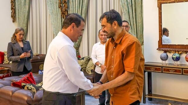 Gubernur Aceh Mualem Temui Mentan Amran di Kediamannya