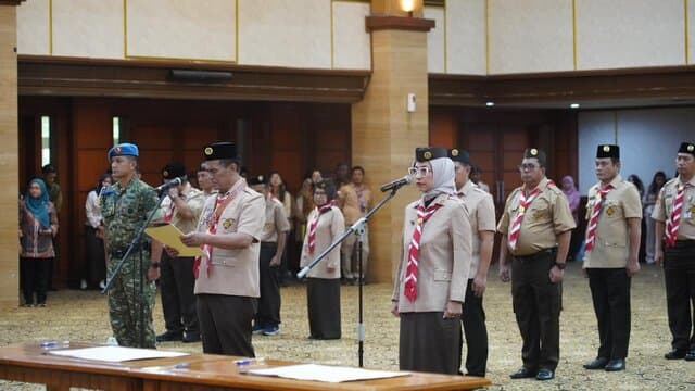 Saka Taruna Bumi Dikukuhkan, Mentan Ajak Pramuka Ikut Jaga Swasembada Pangan Berkelanjutan