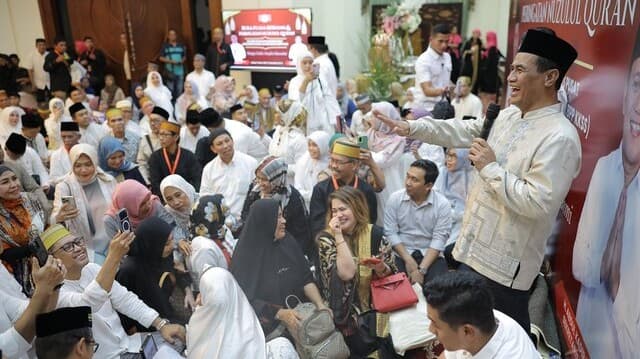 Pesan Persatuan Mentan Amran pada 3.000 Warga KKSS Saat Bukber di Kediamannya