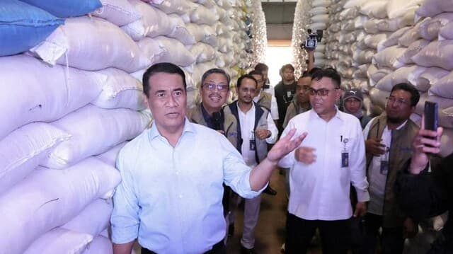Mentan Amran: Stok Beras Tembus 4,6 Juta Ton, Tertinggi Sepanjang Sejarah, Aman Hingga 11 Bulan ke Depan