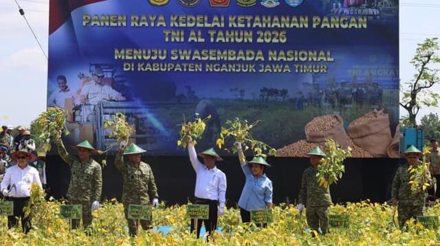 Kementan, TNI AL, dan Pemkab Nganjuk Kolaborasi Pacu Swasembada Kedelai Nasional