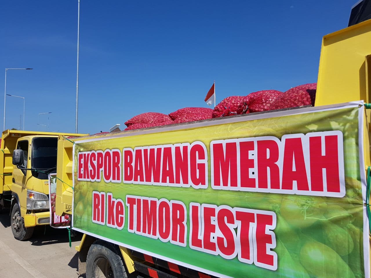 Ekspor Perdana Karantina Jamin 30 Ton Bawang Merah Tujuan RDTL