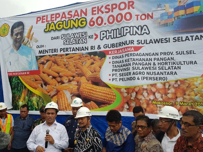 Dulu Import Kini Ekspor Jagung di Makassar