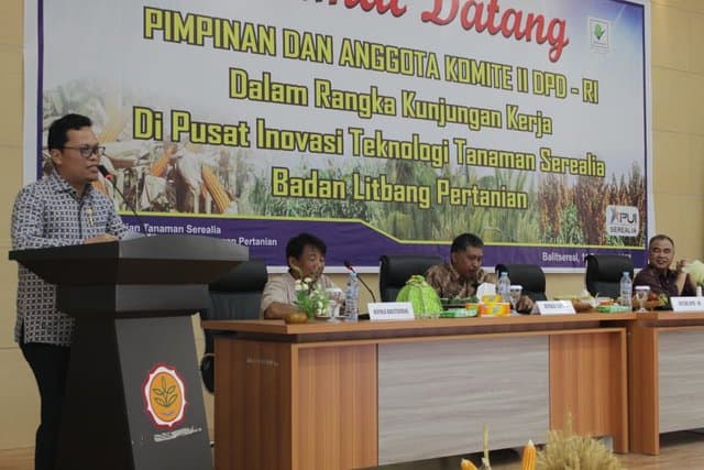 Komite II DPD RI Apresiasi VUB Jagung dan Sorgum Balitbangtan