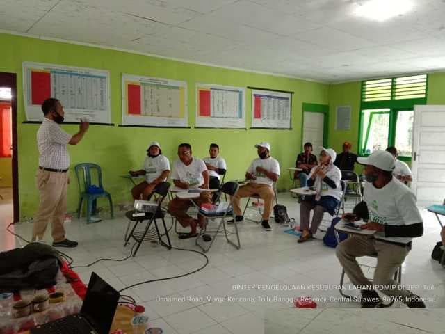 Pendampingan Tim IPDMIP Dalam Pelatihan Pengelolaan Kesuburan Lahan Daerah Irigasi, Provinsi Sulawesi Tengah