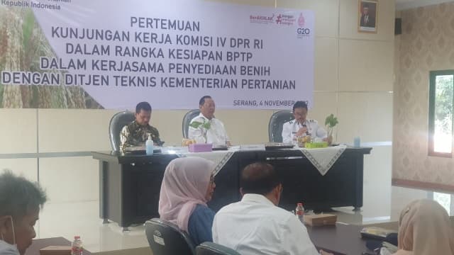 Komisi IV DPR-RI Dukung Balai Pengkajian Teknologi Pertanian Banten Perbanyakan Benih