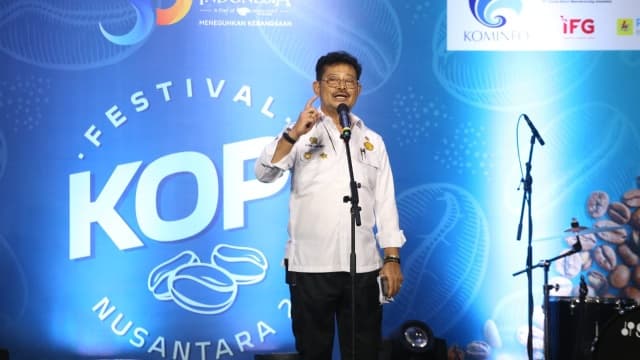 Naikkan Kelas dan Ekspor, Mentan SYL Buka Festival Kopi Nusantara 2023