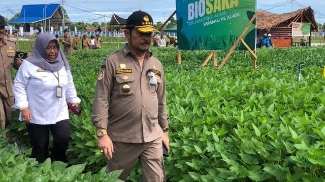 Menteri Pertanian Tinjau Lokasi Kegiatan Penas KTNA XVI di Padang