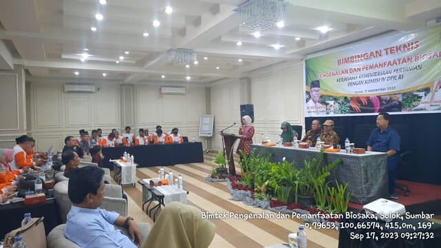 Sinergi Kementerian Pertanian dengan Komisi IV DPR RI Melalui Bimtek Biosaka di Sumatera Barat