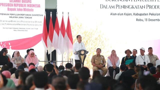 Hadir di Jawa Tengah, Presiden Ajak Petani, Penyuluh dan Babinsa Tingkatkan Produktivitas