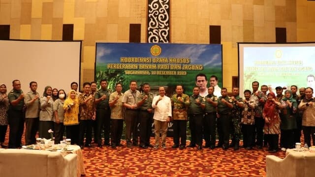Gandeng TNI, Kementerian Pertanian Lakukan Upsus Percepatan Tanam Padi Dan Jagung Di Yogyakarta