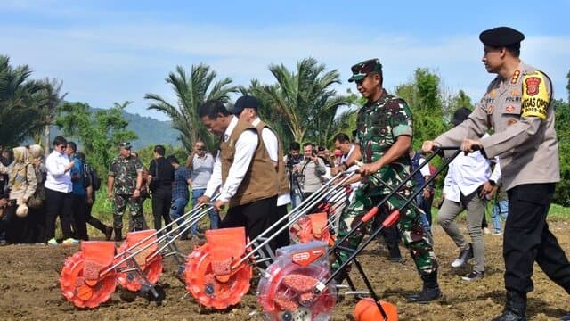 Kolaborasi Kementan-TNI Percepat Swasembada, Mentan Amran Panen dan Tanam Jagung di Aceh