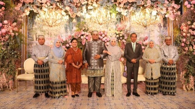 Jokowi, SBY, JK dan Try Sutrisno Hadiri Resepsi Pernikahan Putra Mentan Andi Amran