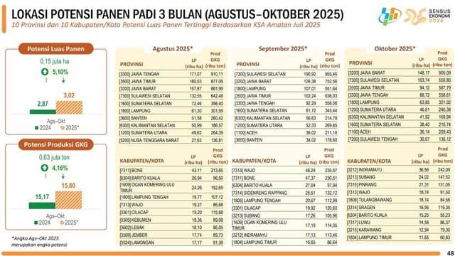 Panen Raya di 10 Provinsi, Pasokan Beras Nasional Sangat Aman dan Terkendali